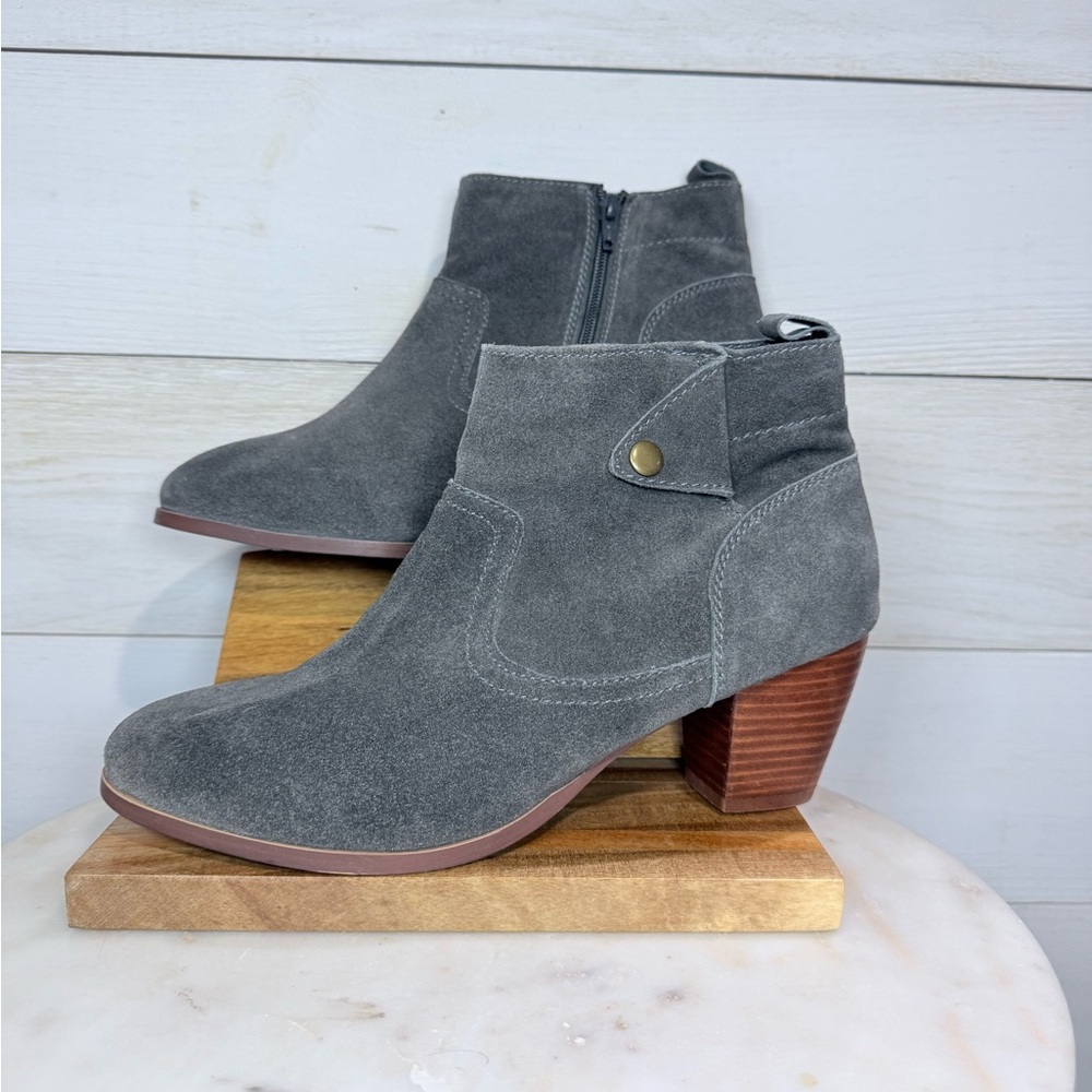 Diba Genuine Suede‎ Sophia Ankle Boots NWOT